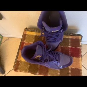 Purple rebok high tops
